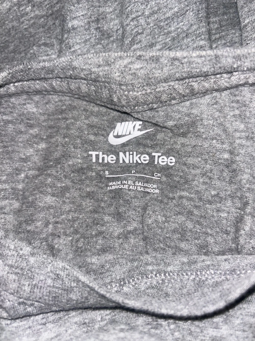 Nike Gray Graphic 'Nike Air' Short Sleeve Tee